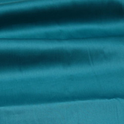 Fėjos namai dvigulė paklodė su guma 200x220 vienspalvė mėlyna satino paklodė TEAL BLUE