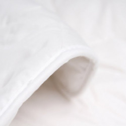 Kokybiška šilkinė antklodė 200x220, balta prabangi dvigulė antklodė su šilku