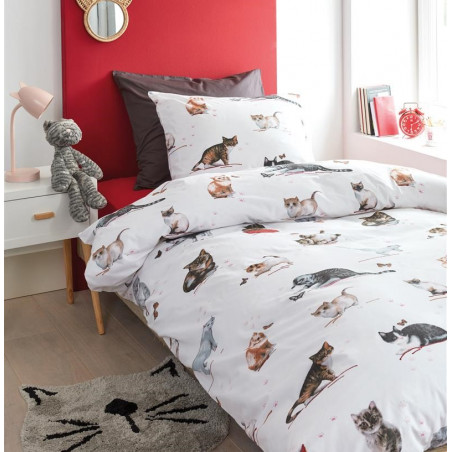 Vaikiškas patalynės komplektas Cute Cats Multi 1