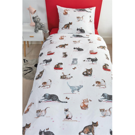 Vaikiškas patalynės komplektas Cute Cats Multi 5
