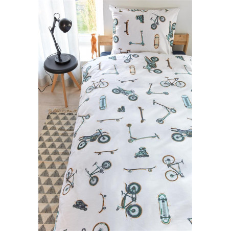 Vaikiškas patalynės komplektas Wheelers Grey 3