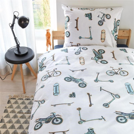 Vaikiškas patalynės komplektas Wheelers Grey 7