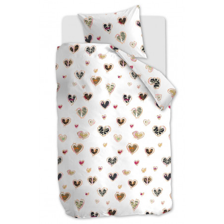 Vaikiškas patalynės komplektas Animal Hearts Multi