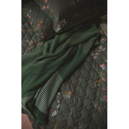 Pledas Blockstripe Throw Green kaina