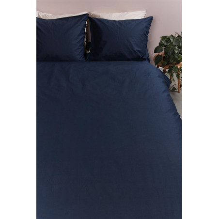 Patalynės komplektas Cotton Uni Dark Blue kaina