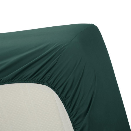 Cotton Uni HL Dark Green paklodė su guma 1