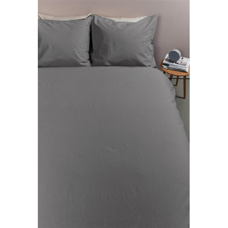 Patalynės komplektas Cotton Uni Grey 4