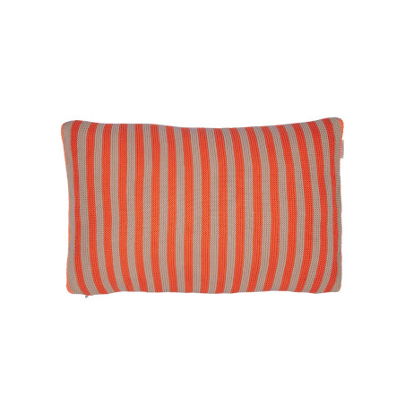 Dekoratyvinė pagalvė Blockstripe Bonsoir Stripe Orange knitted