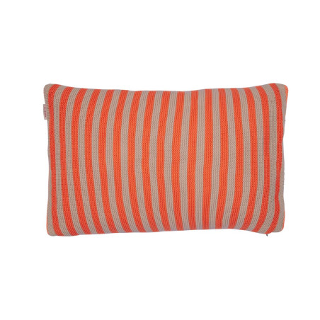 Dekoratyvinė pagalvė Blockstripe Bonsoir Stripe Orange knitted kaina